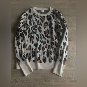 A new day. Leopard Print Sweater